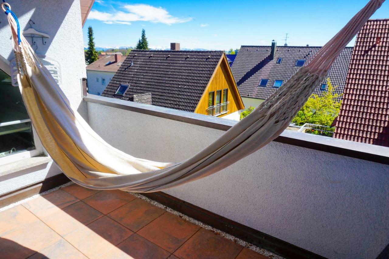 Maisonettewohnung Unterraderach 2 Stockwerke Mit Balkon Und Self Checkin Buitenkant foto